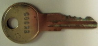 BK005 Replacement Key, Single Sided See Pic